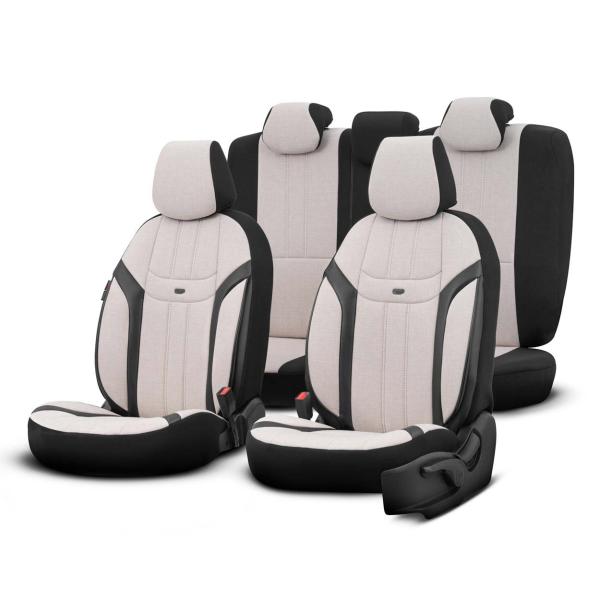 Auto Sitzbezug Set Universal Vorne und Hinten Komfortabel Komplett Set
